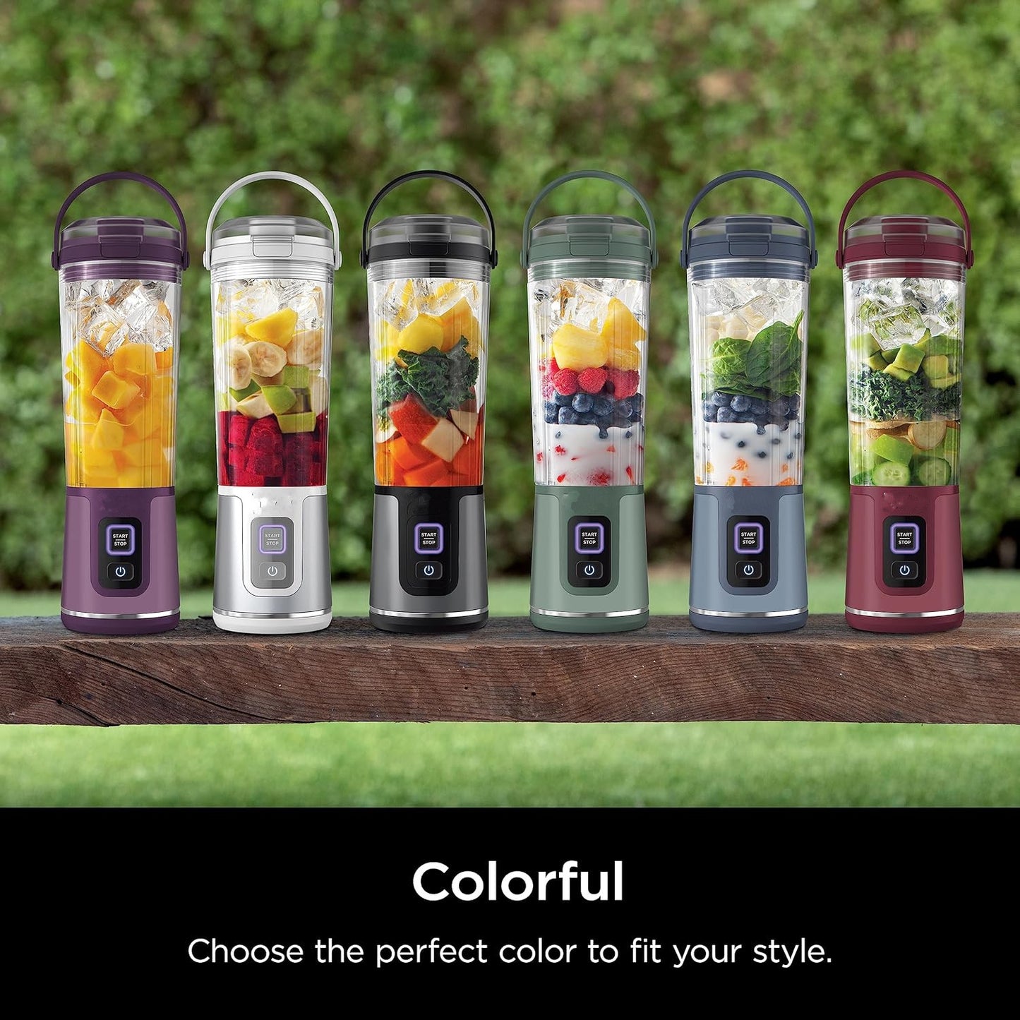 20oz Draagbare Blender Maak smoothies en sapjes overal met deze draagbare blender. Aangedreven door een 270W motor en een 4000mAh via USB oplaadbare batterij