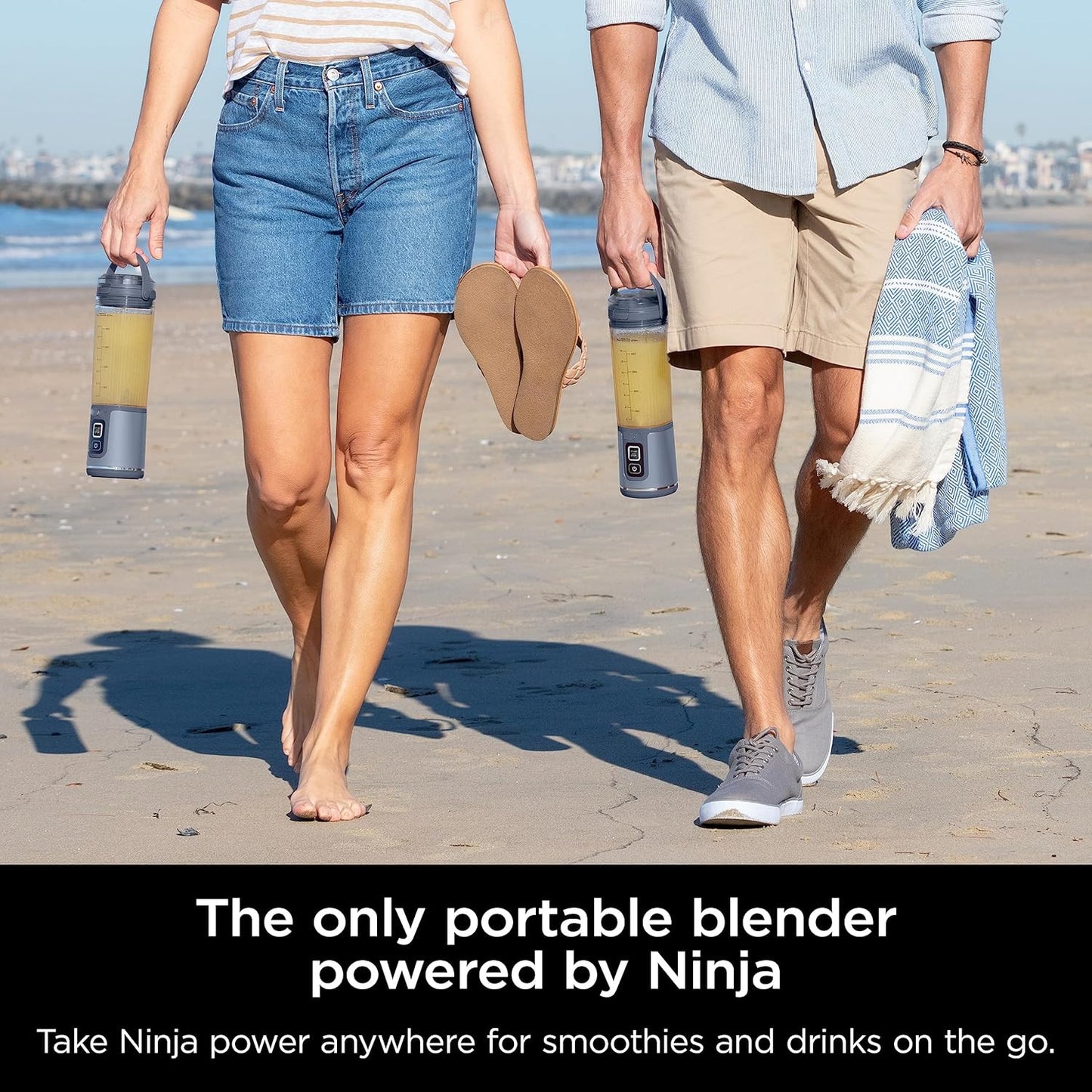 20oz Draagbare Blender Maak smoothies en sapjes overal met deze draagbare blender. Aangedreven door een 270W motor en een 4000mAh via USB oplaadbare batterij