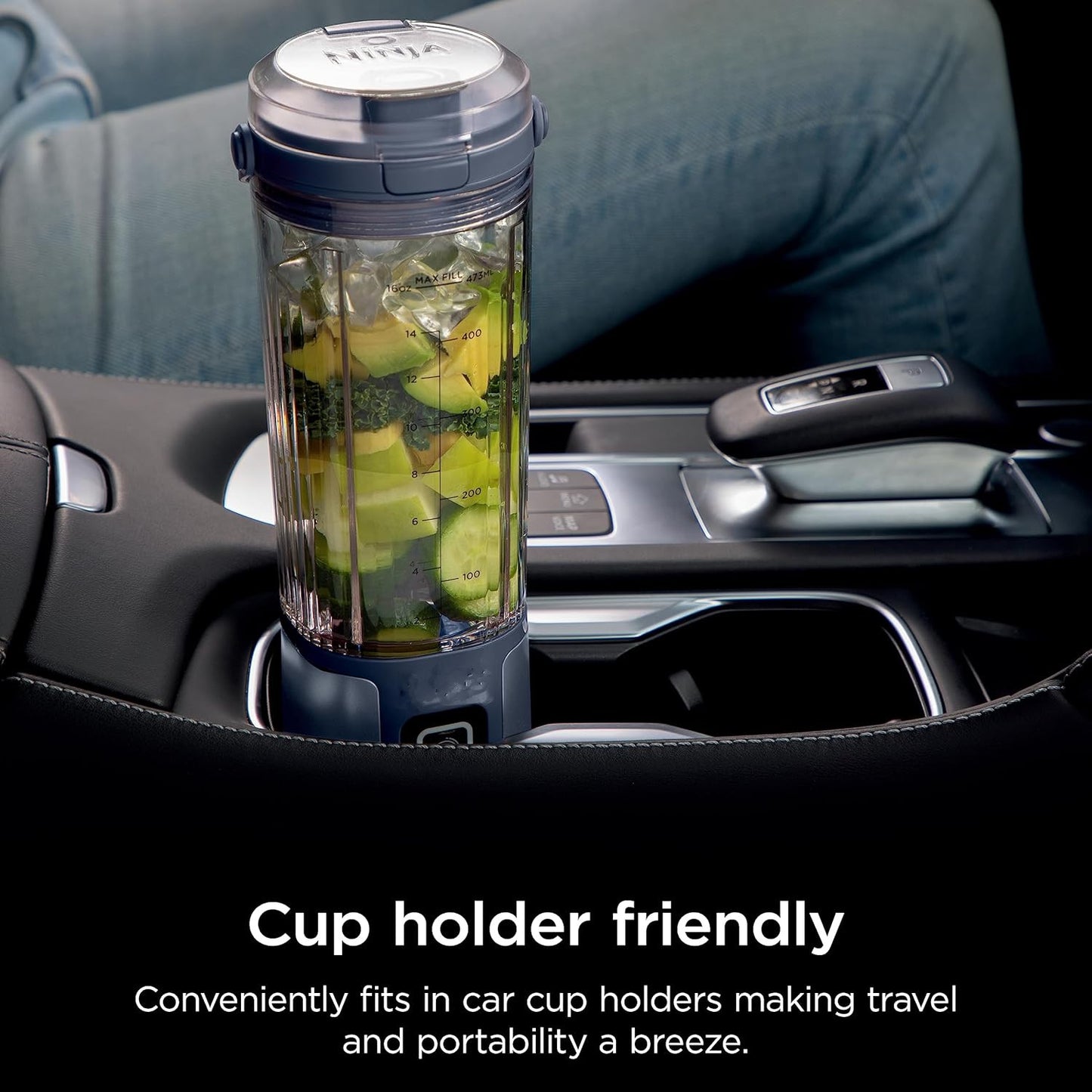 20oz Draagbare Blender Maak smoothies en sapjes overal met deze draagbare blender. Aangedreven door een 270W motor en een 4000mAh via USB oplaadbare batterij