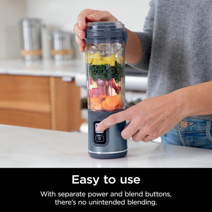 20oz Draagbare Blender Maak smoothies en sapjes overal met deze draagbare blender. Aangedreven door een 270W motor en een 4000mAh via USB oplaadbare batterij